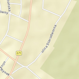 Knyszyn Street Map