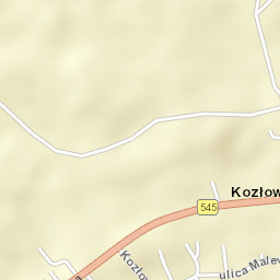 Kozłowo Street Map