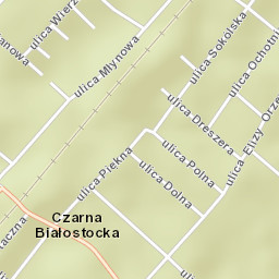 Czarna Białostocka Street Map