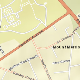 Mount Merrion Street Map