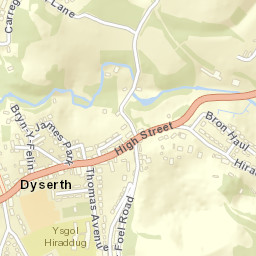 Dyserth Street Map