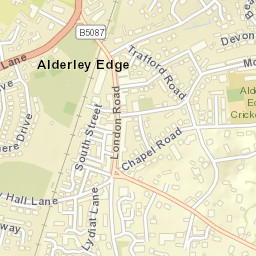 Alderley Edge Street Map
