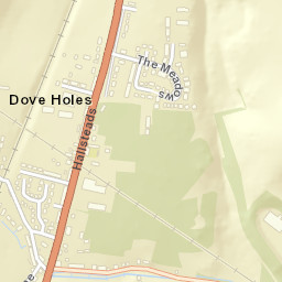 Dove Holes Street Map