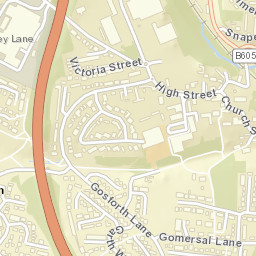Dronfield Street Map