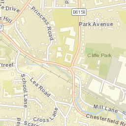 Callywhite Lane, Dronfield, Derbyshire S18 Street Map