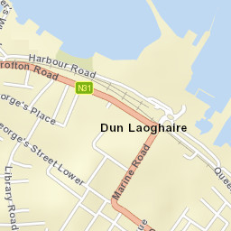 Dún Laoghaire Street Map