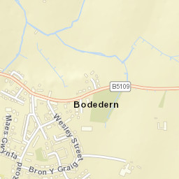 Bodedern Street Map