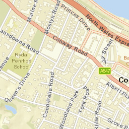 Colwyn Bay Street Map