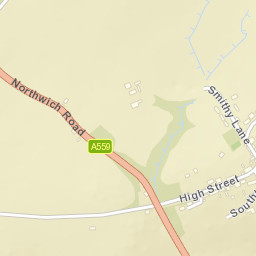 22 High St, Great Budworth, Northwich, Cheshire West and Ches Street Map