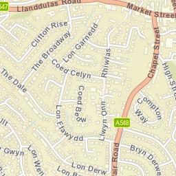 Abergele Street Map