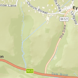 Water Lane, Hope Valley, Derbyshire S32 Street Map