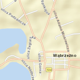 Wąbrzeźno Street Map