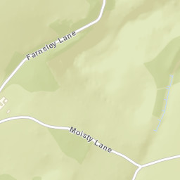 Moisty Lane, Peak District National Park Street Map