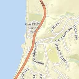 Llansantffraid Glan Conwy Street Map