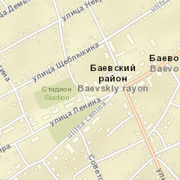 Bayevo Street Map