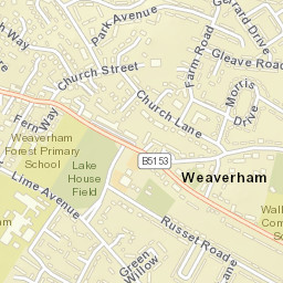 Weaverham Street Map