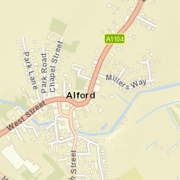 Alford Street Map