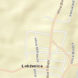 Łobżenica Street Map