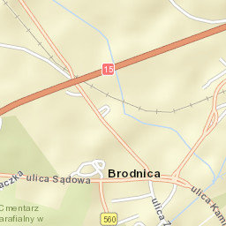 Brodnica Street Map