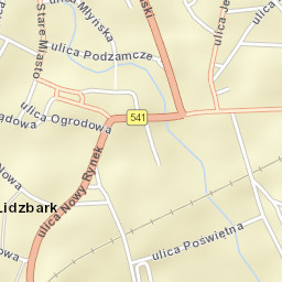 Lidzbark Street Map