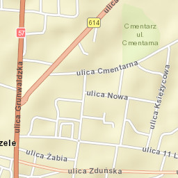 Chorzele Street Map
