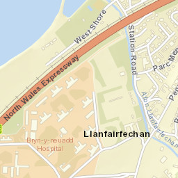 Station Road, Llanfairfechan, Conwy LL33, UK Street Map