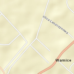 Warnice Street Map