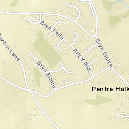 8 Maes Gwelfor, Pentre Halkyn, Holywell, Flintshire Street Map