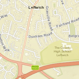 Kingsmead, Northwich, Cheshire West and Chester Street Map
