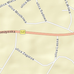 Zbójna Street Map