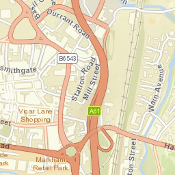 1 Broad Pavement, Chesterfield, Derbyshire Street Map