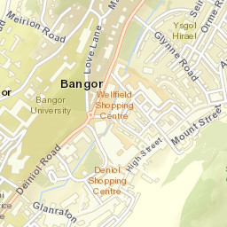 Bangor Street Map