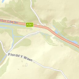 A541, Flintshire CH7, UK Street Map