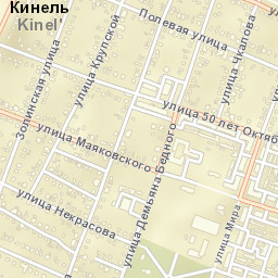 Kinel’ Street Map