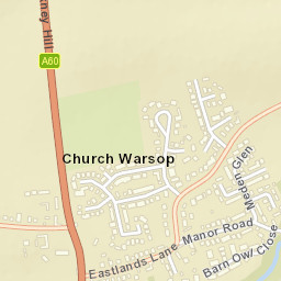 Warsop Street Map