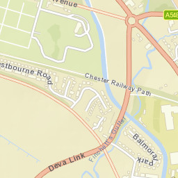 A5480, Chester, Cheshire West and Chester CH1, UK Street Map