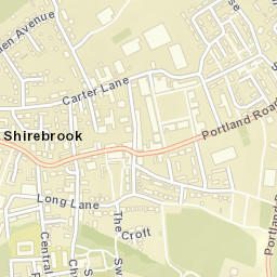 Shirebrook Street Map