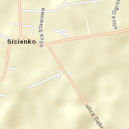 Sicienko Street Map