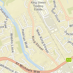 Middlewich Street Map