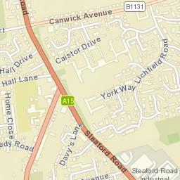 Bracebridge Heath Street Map