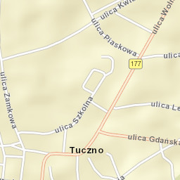 Tuczno Street Map