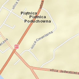Piątnica Street Map