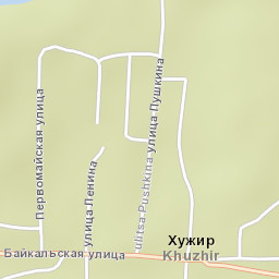 Khuzhir Street Map