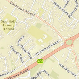 24 Oak House Lane, Winsford, Cheshire West and Chester Street Map