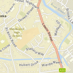 22 Ashfield Street, Middlewich, Cheshire East Street Map