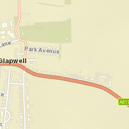 Glapwell Street Map