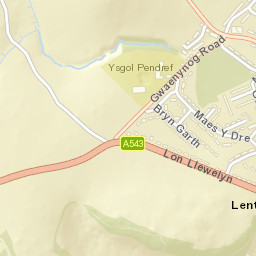 A543, Denbigh, Denbighshire LL16 5NT, UK Street Map