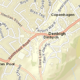 67-107 Henllan Street, Denbigh LL16, UK Street Map