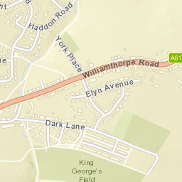 38 Cromford Close, North Wingfield, Chesterfield, Derbyshire  Street Map