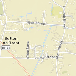 Sutton on Trent Street Map